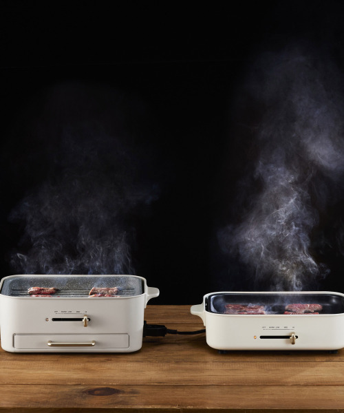 コンパクトグリルホットプレート スチーマー(1段)&セラミックコート鍋