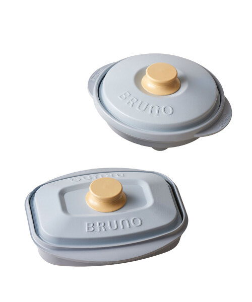 レンジメート プロ by BRUNO 2種セット ホワイト/スクエア ブルー