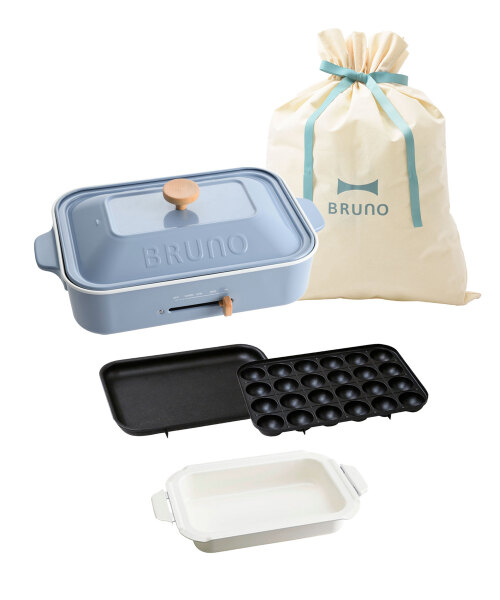 コンパクトホットプレート+セラミックコート鍋 ギフト巾着XLセット