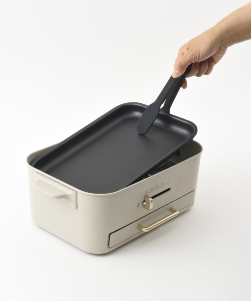 コンパクトグリルホットプレート ギフト巾着XLセット グレージュの通販