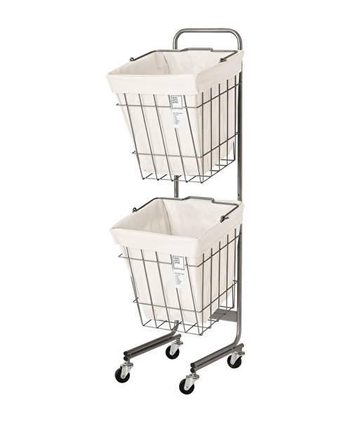 LAUNDRY SQUARE BASKET DOUBLE 30L ホワイトの通販 | BRUNO online