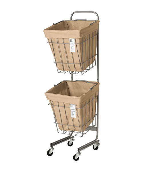 LAUNDRY SQUARE BASKET DOUBLE 30L ホワイトの通販 | BRUNO online