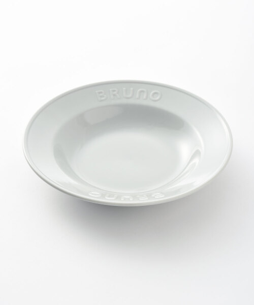 BRUNO ブルーノ Embossスープパスタプレート φ24 食器 お皿 アイボリー