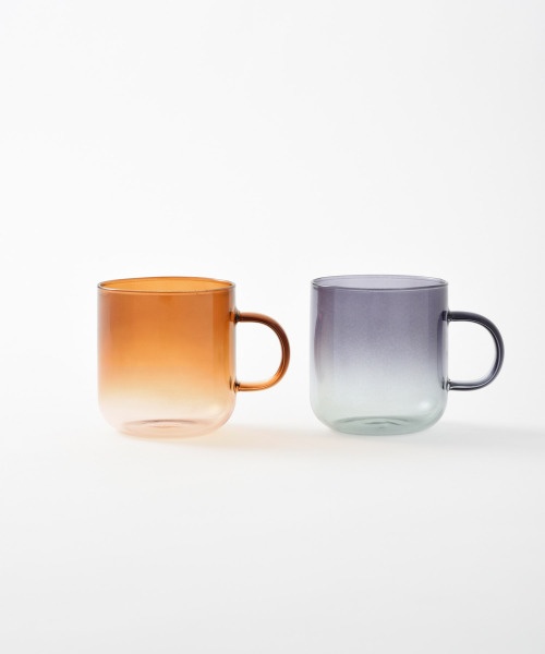 BRUNO 耐熱ガラス skypattern mug ペア GR_ORの通販 | BRUNO online