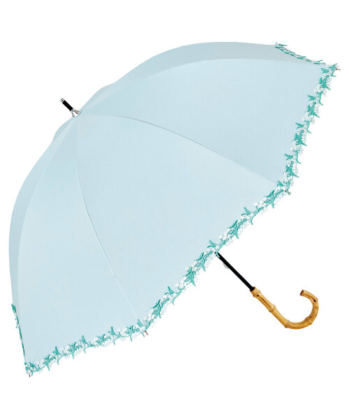 長傘PUフラワーレース サックスの通販 | BRUNO online