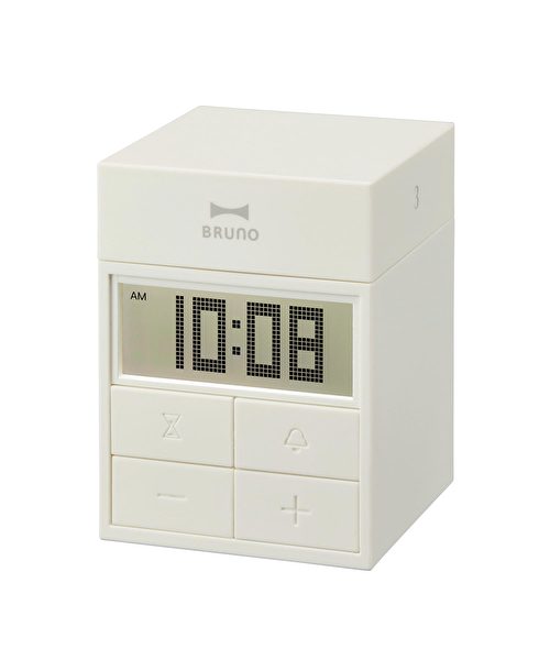 キューブタイマークロック ホワイトの通販 | BRUNO online