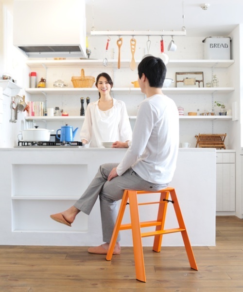 lucano ルカーノ Step stool 脚立 2-step ホワイト lucano/ルカーノ ステップスツール 2段 通販 - ディノス
