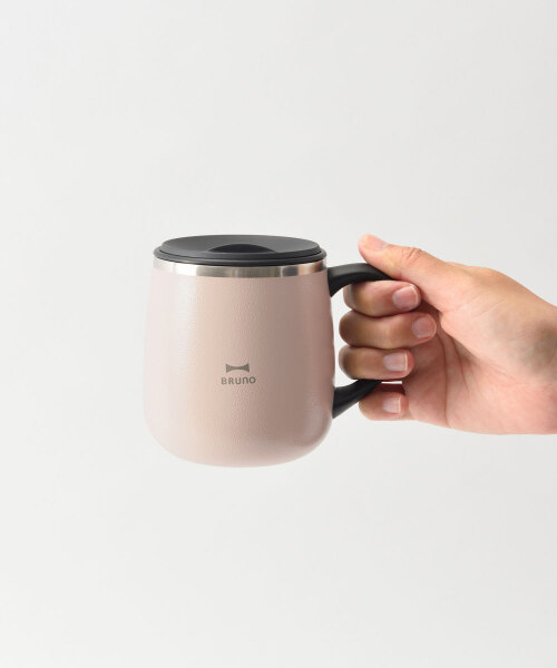 蓋つきステンレスマグ short ピンクベージュの通販 | BRUNO online