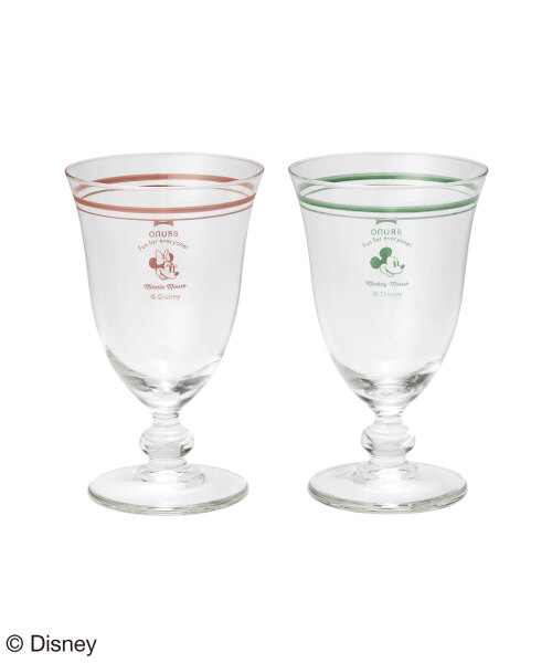 DISNEY ダイナーグラスセット レッド ×グリーンの通販 | BRUNO online