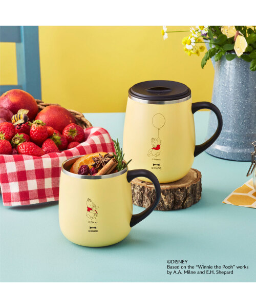 Pooh 蓋つきステンレスマグ tall ハニーイエローの通販 | BRUNO online