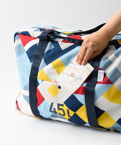 MILESTO×PAPIERTIGRE ポケッタブルボストン 45L メモリーの通販