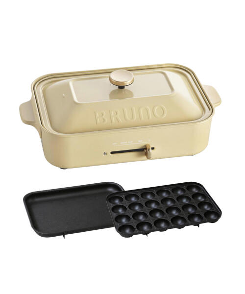 【色: レッド】《ブルーノ 公式店 レシピ付き》 ホットプレート BRUNO プ