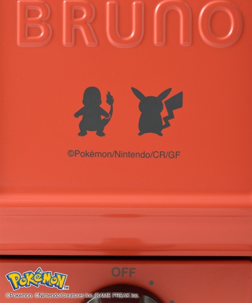 BRUNO ポケモン ホットサンドメーカー シングル レッド 新品未使用 BRUNO ポケモン ホットサンドメーカー シングル レッド
