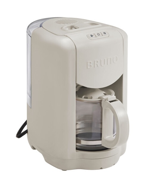 BRUNO コーヒーメーカー グレージュ コンパクトミル付きコーヒーメーカー グレージュの通販 | BRUNO