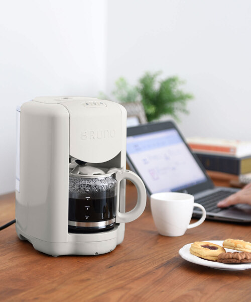 コンパクトミル付きコーヒーメーカー グレージュの通販 | BRUNO